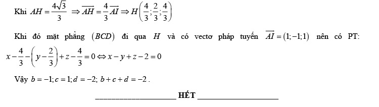 Đề thi thử THPT Quốc gia 2021 môn Toán tỉnh Hà Tĩnh lần 2